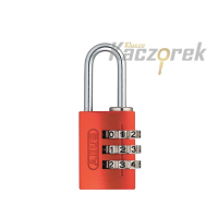 Kłódka Abus 470 - 724/20 - kłódka pałąkowa aluminiowa powlekana czerwona - blister